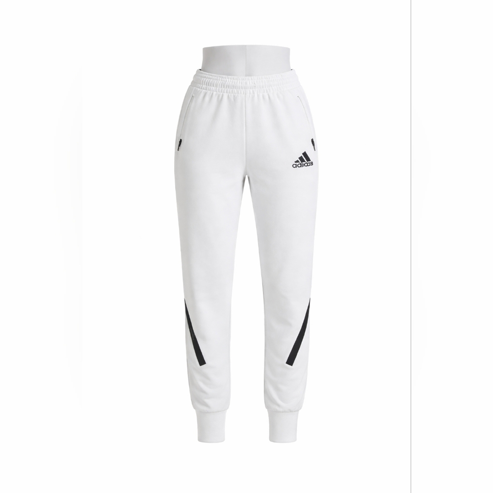 adidas Women's White and Black Joggers